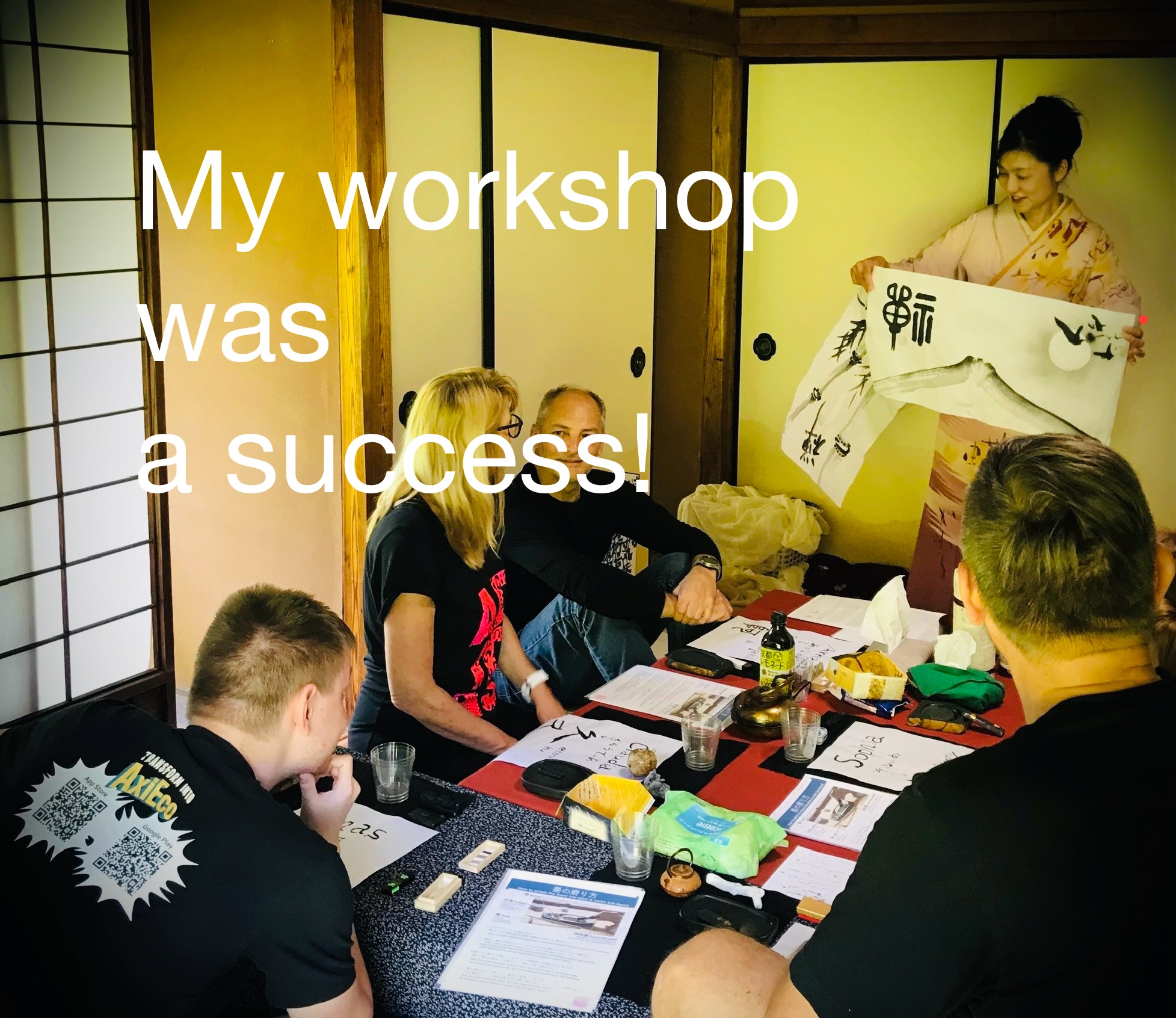 Ikuko’s workshop for overseas travelers was a success!
